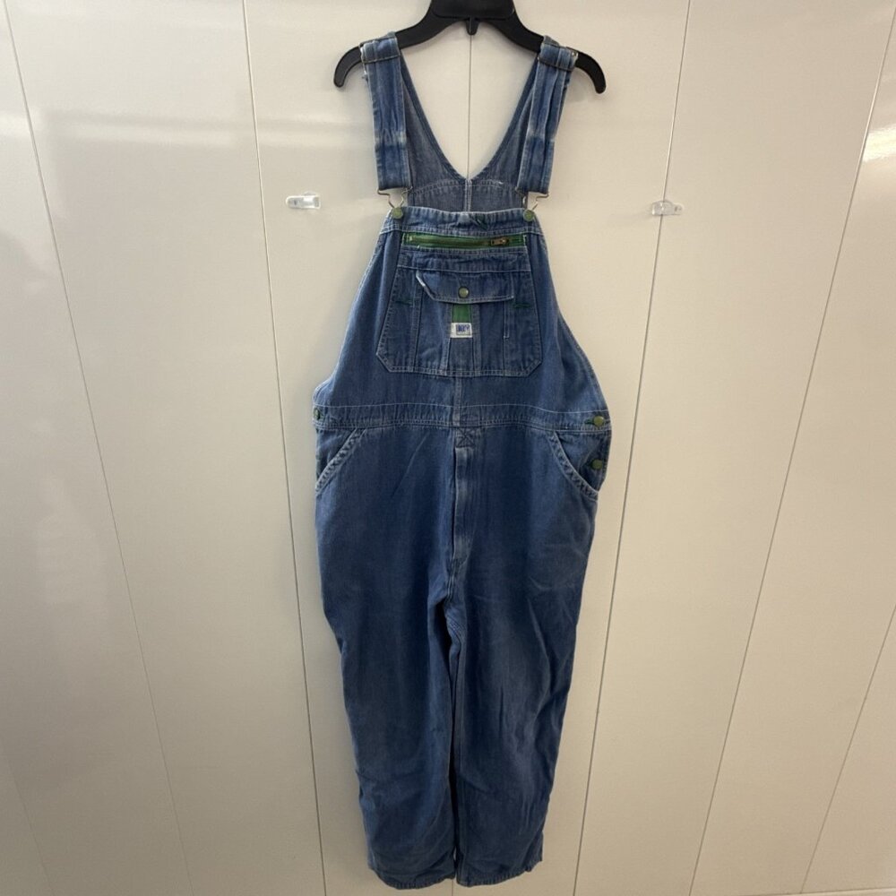 Vintage Liberty Denim Overalls Men's 40x32 Carpenter‎ Bib Blue Utility Farm Work